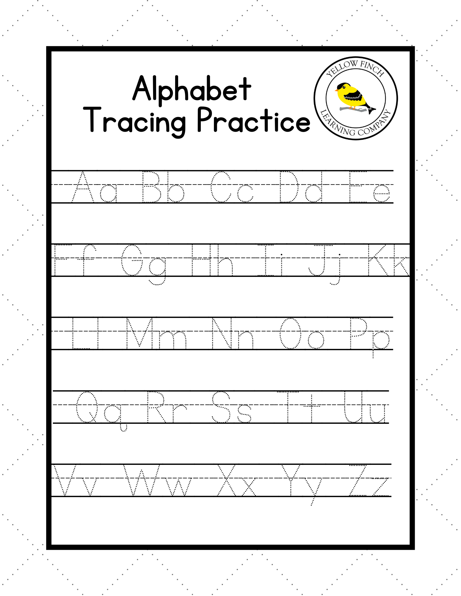 Alphabet Tracing - FREE DOWNLOAD